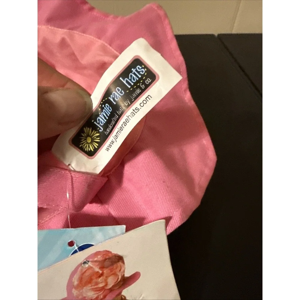 Jamie Rae 12 Month Baby Sun Hat With Straps. NWT Mark On Top